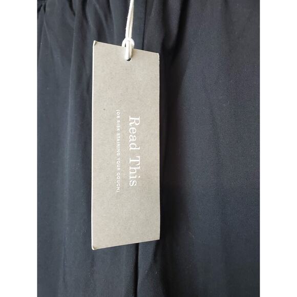 NEW Everlane xs "The Easy Pants" Black Cotton Twill Pull On Relaxed Fit - Picture 5 of 10